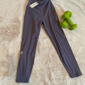 The Alainah Pocket Legging: 23" - Concord Grape